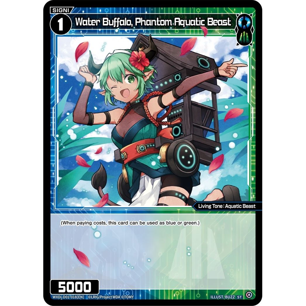 Image for Water Buffalo, Phantom Aquatic Beast (WXDi-D01-018[EN]) (WXDi-D01) - WIXOSS