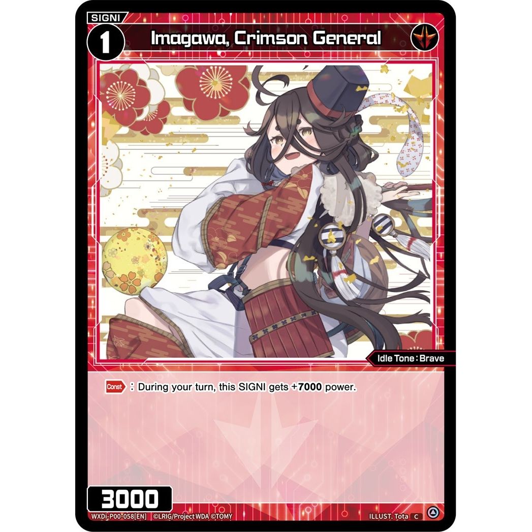 Image for Imagawa, Crimson General (WXDi-P00-058[EN]) (WXDi-P00) - WIXOSS