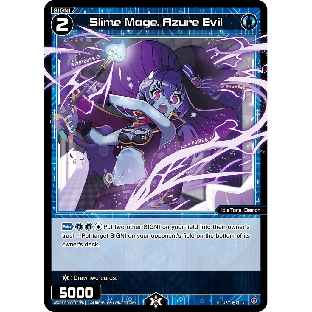 Image for Slime Mage, Azure Evil (WXDi-P00-070[EN]) (WXDi-P00) - WIXOSS