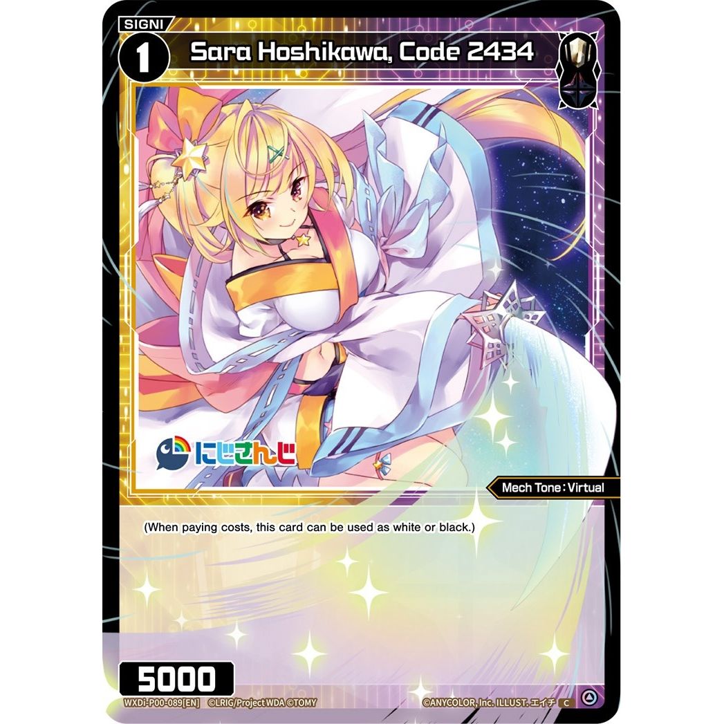 Image for Sara Hoshikawa, Code 2434 (WXDi-P00-089[EN]) (WXDi-P00) - WIXOSS