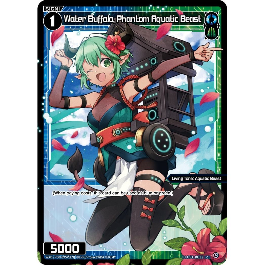 Image for Water Buffalo, Phantom Aquatic Beast (Parallel Foil) (WXDi-P00-095P[EN]) (WXDi-P00) - WIXOSS