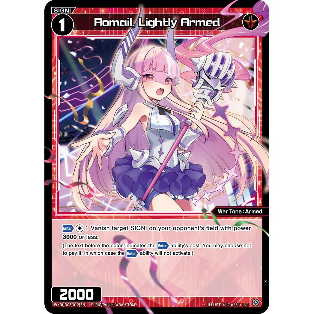 Image for Romail, Lightly Armed (WXDi-D03-012[EN]) (WXDi-D03) - WIXOSS