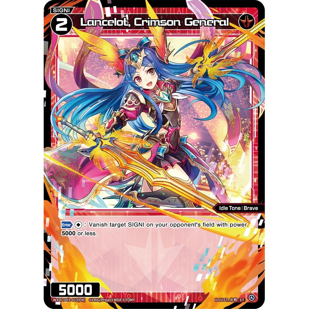 Image for Lancelot, Crimson General (WXDi-D03-013[EN]) (WXDi-D03) - WIXOSS