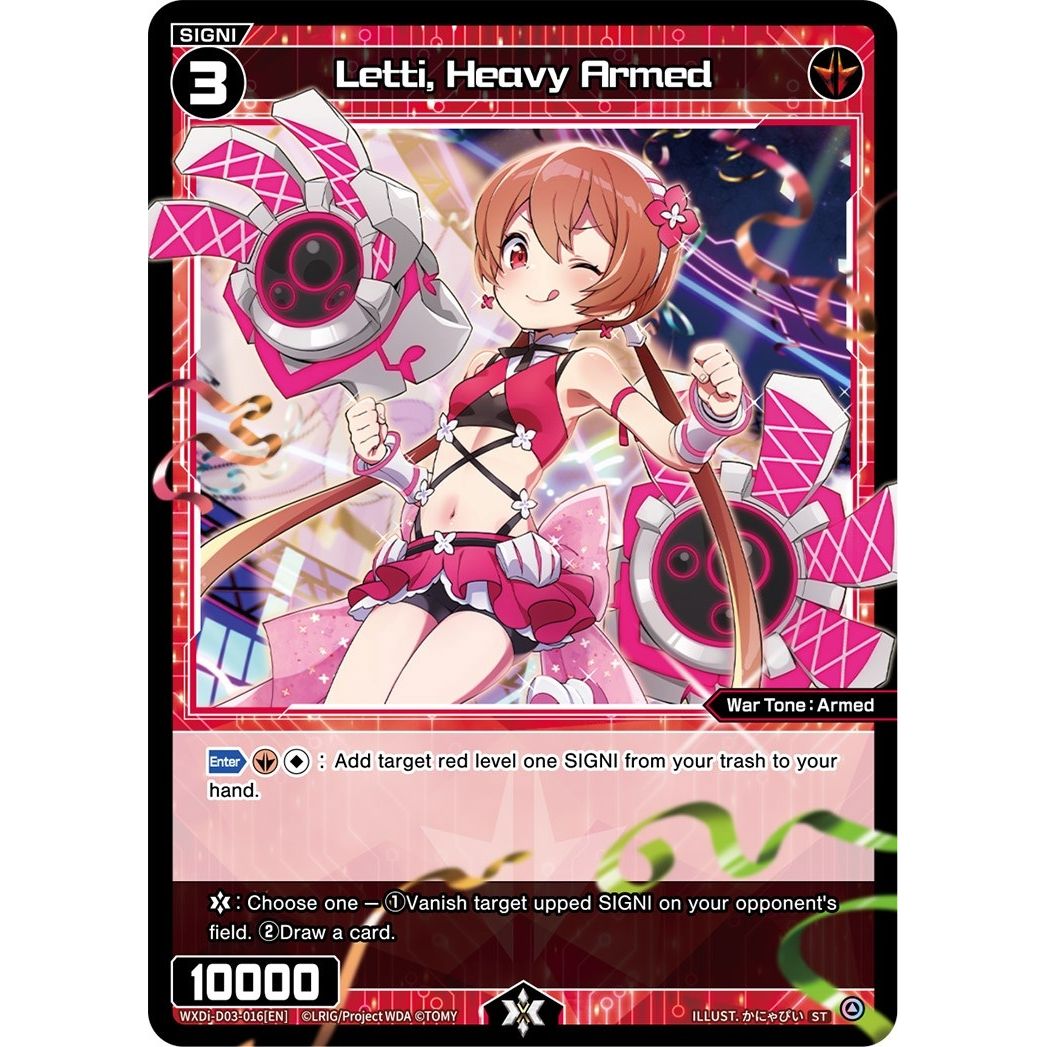 Image for Letti, Heavy Armed (WXDi-D03-016[EN]) (WXDi-D03) - WIXOSS