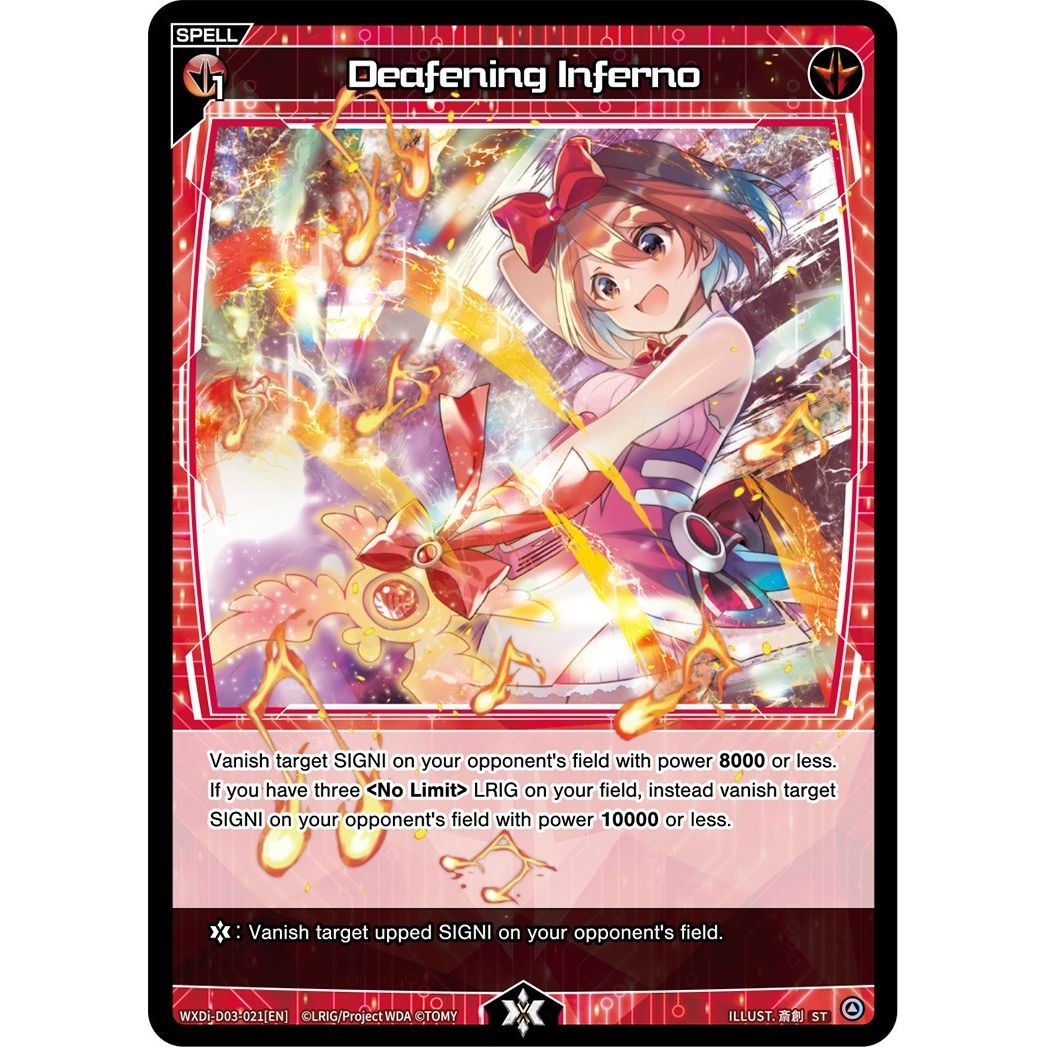 Image for Deafening Inferno (WXDi-D03-021[EN]) (WXDi-D03) - WIXOSS