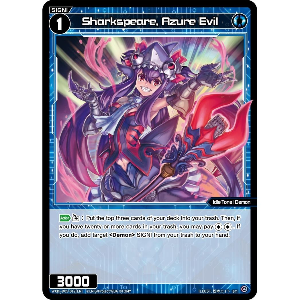 Image for Sharkspeare, Azure Evil (WXDi-D05-012[EN]) (WXDi-D05) - WIXOSS