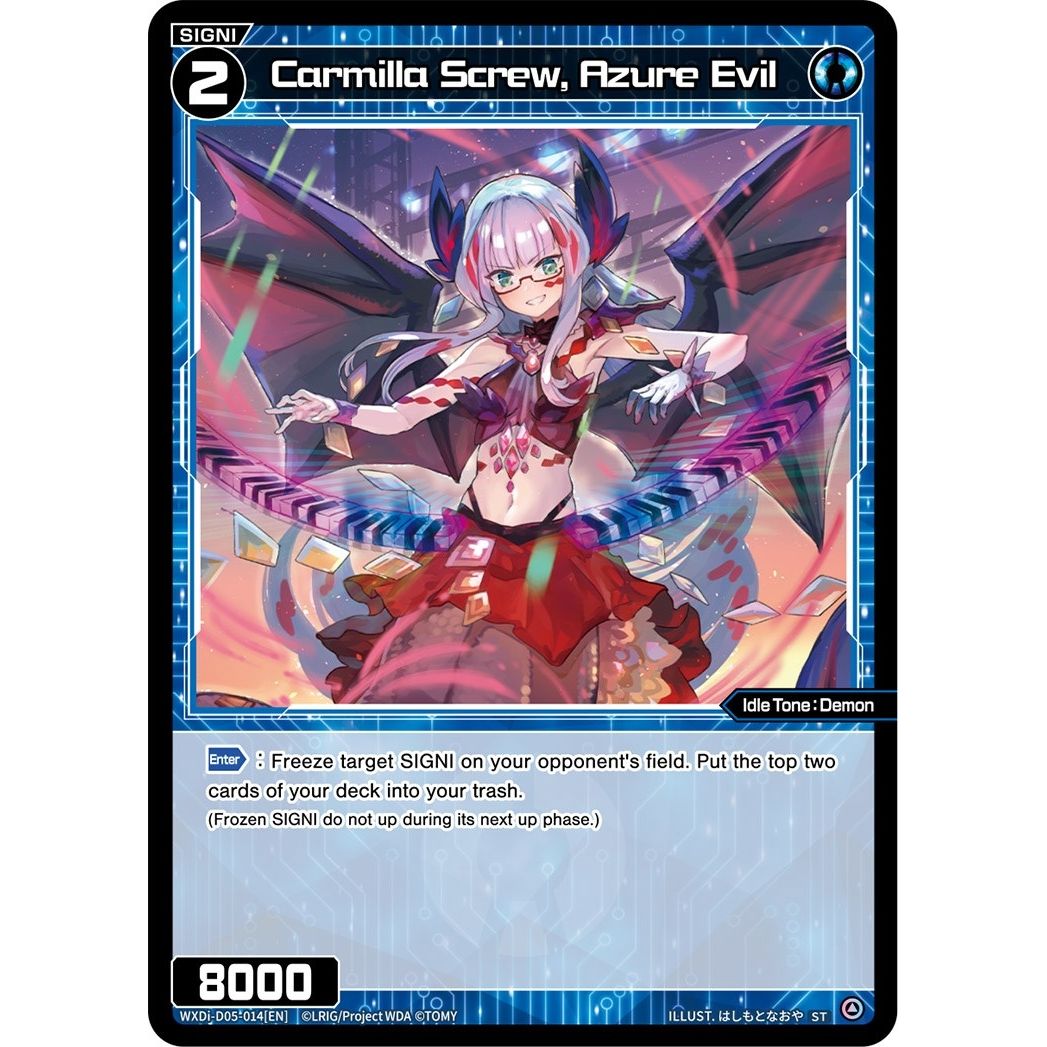 Image for Carmilla Screw, Azure Evil (WXDi-D05-014[EN]) (WXDi-D05) - WIXOSS