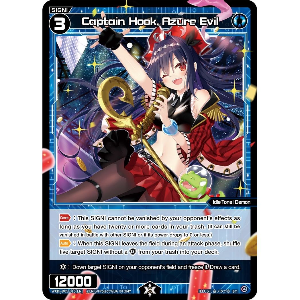 Image for Captain Hook, Azure Evil (WXDi-D05-015[EN]) (WXDi-D05) - WIXOSS