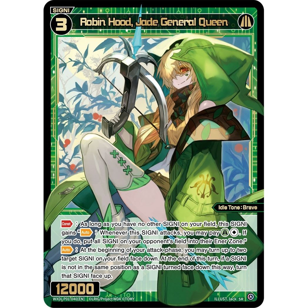 Image for Robin Hood, Jade General Queen (WXDi-P01-040[EN]) (WXDi-P01) - WIXOSS