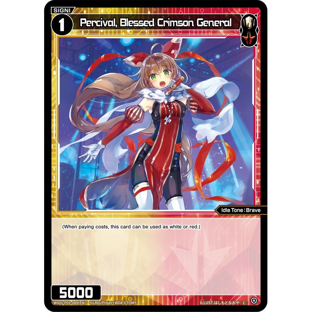 Image for Percival, Blessed Crimson General (WXDi-P01-089[EN]) (WXDi-P01) - WIXOSS