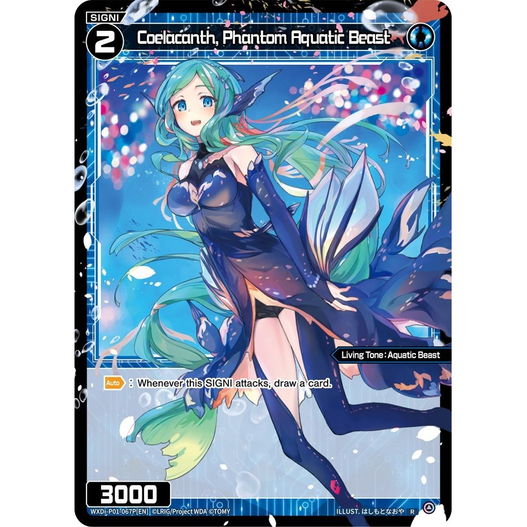 Image for Coelacanth, Phantom Aquatic Beast (Parallel Foil) (WXDi-P01-067P[EN]) (WXDi-P01) - WIXOSS