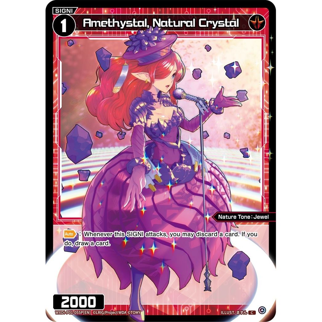 Image for Amethystal, Natural Crystal (Parallel Foil) (WXDi-P01-055P[EN]) (WXDi-P01) - WIXOSS