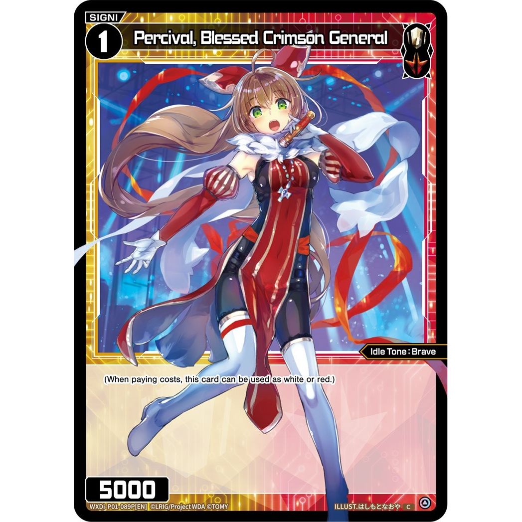 Image for Percival, Blessed Crimson General (Parallel Foil) (WXDi-P01-089P[EN]) (WXDi-P01) - WIXOSS