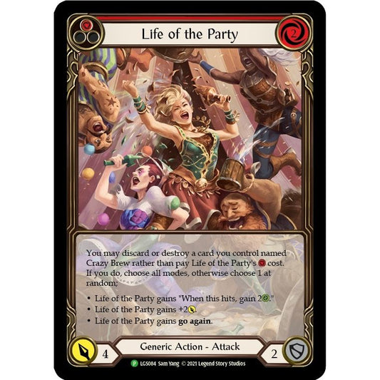 Image for Life of the Party (Red) - LGS084 (LGS084) (PR) - Flesh and Blood TCG