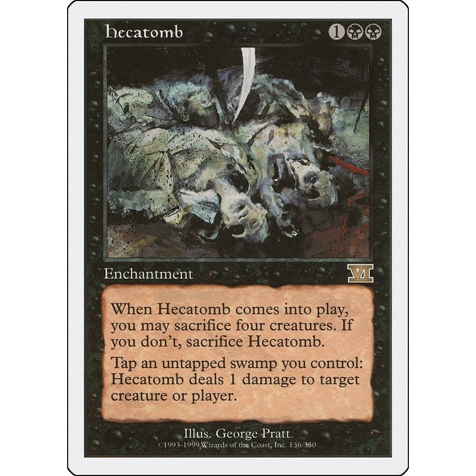Image for Hecatomb (136) (6ED) - Magic: The Gathering