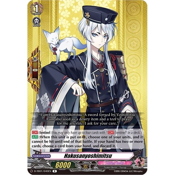 Image for Hakusanyoshimitsu (D-TB01/040EN) (D-TB01) - Cardfight Vanguard