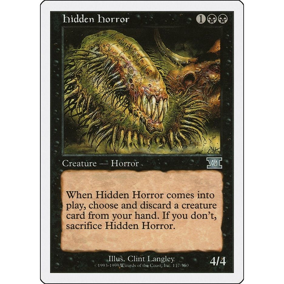 Image for Hidden Horror (137) (6ED) - Magic: The Gathering