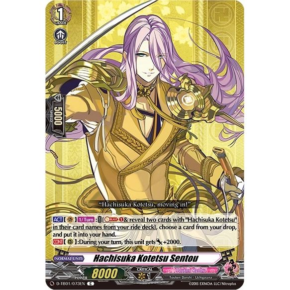 Image for Hachisuka Kotetsu Sentou (D-TB01/073EN) (D-TB01) - Cardfight Vanguard