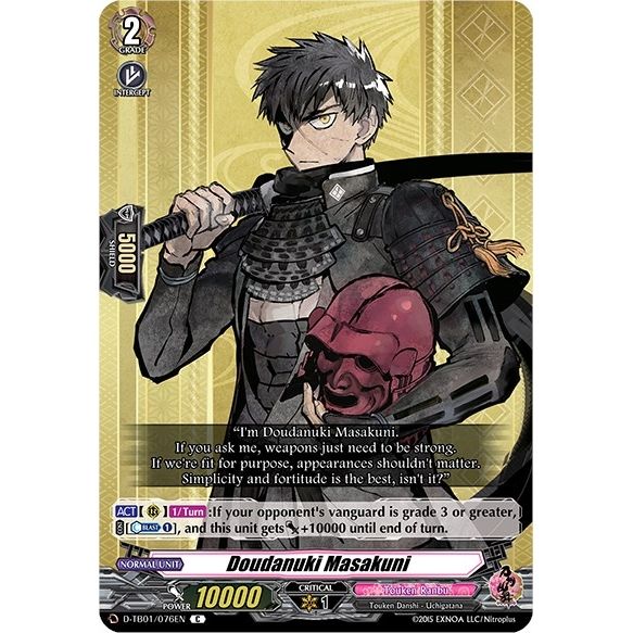 Image for Doudanuki Masakuni (D-TB01/076EN) (D-TB01) - Cardfight Vanguard