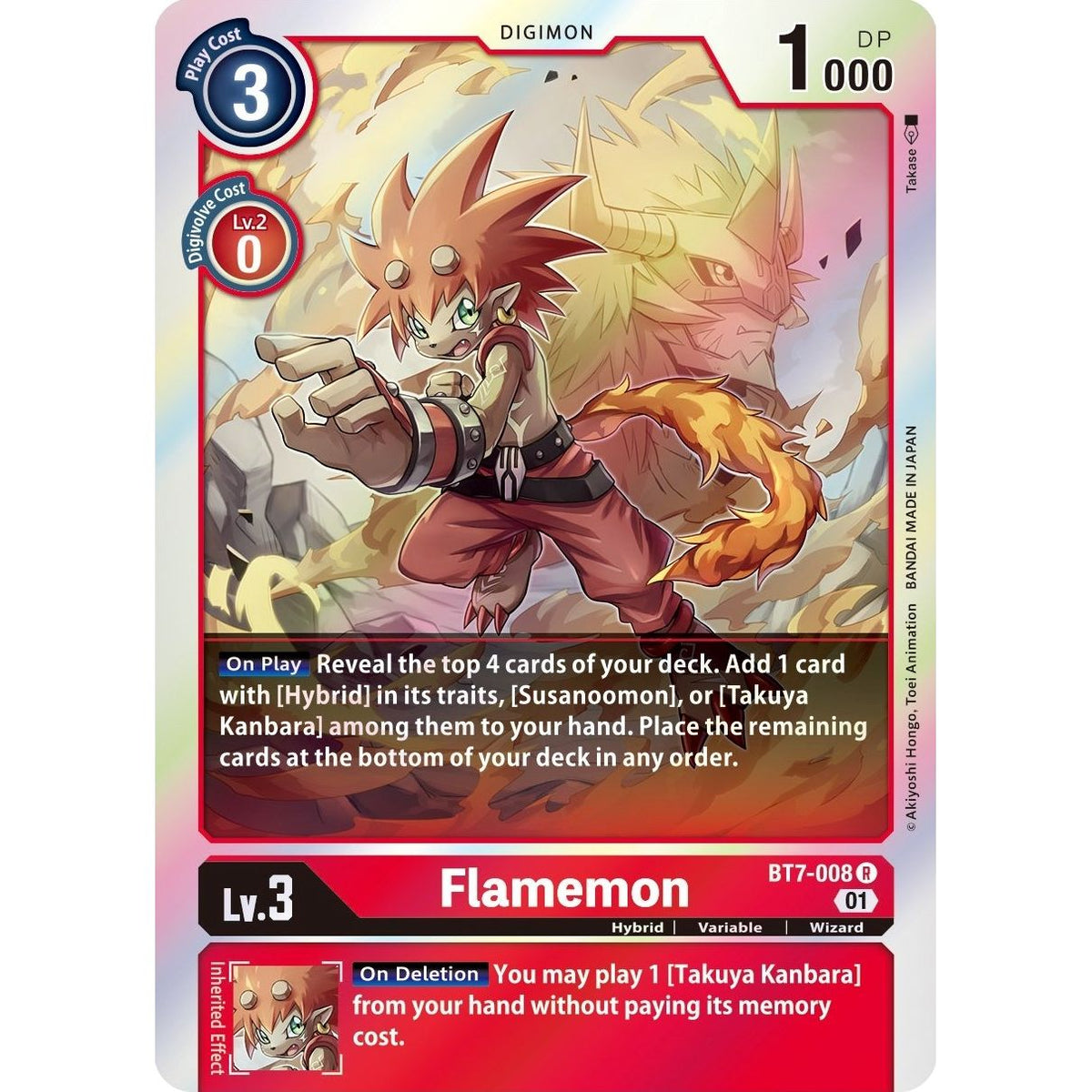 Image for Flamemon (BT7-008 R) (BT07) - Digimon Card Game