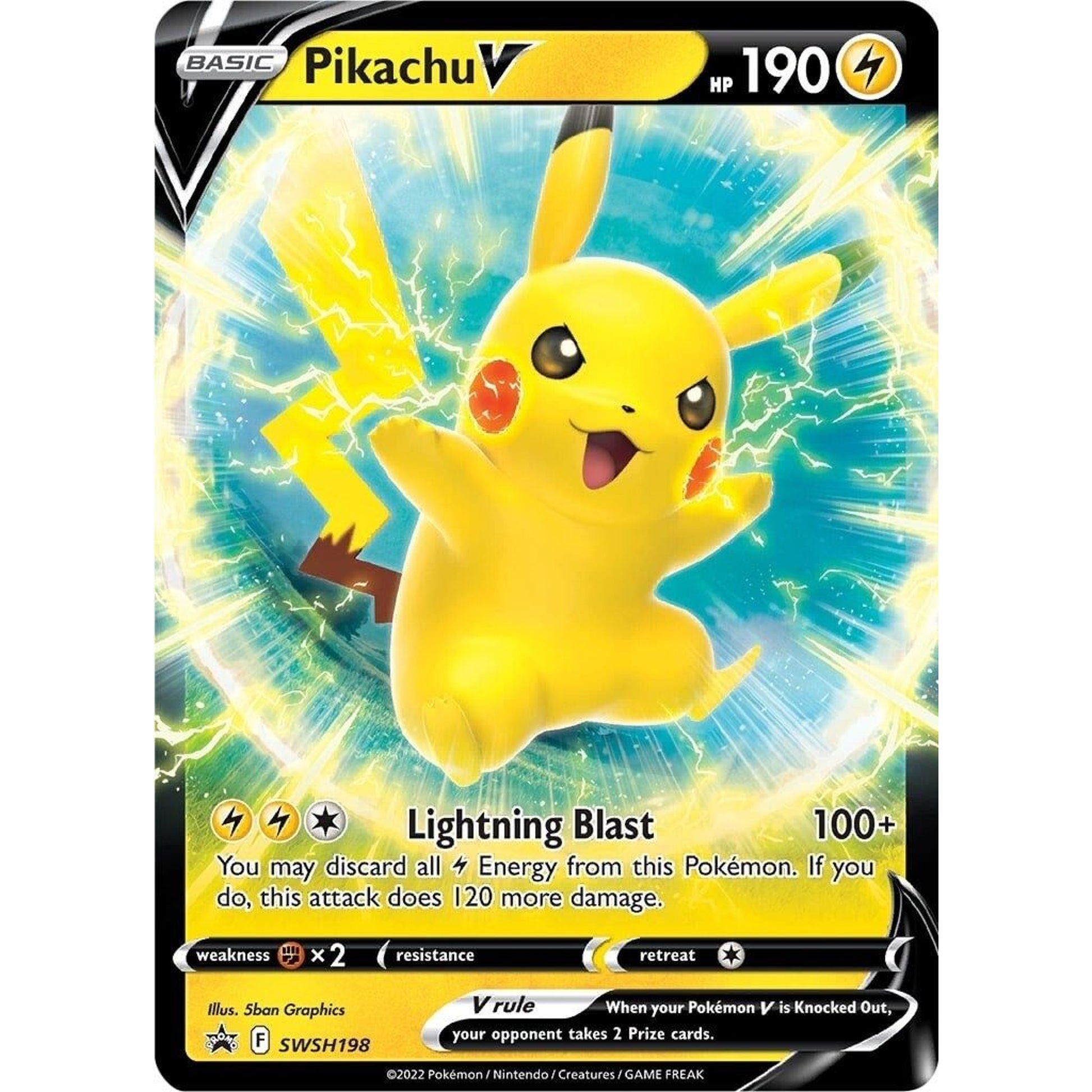 Image for Pikachu V - SWSH198 (SWSH198) (SWSD) - Pokemon