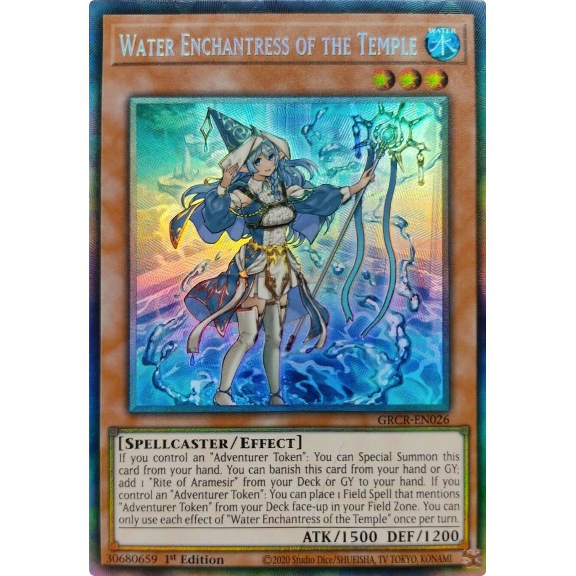Image for Water Enchantress of the Temple (CR) (GRCR-EN026) (GRCR) - YuGiOh
