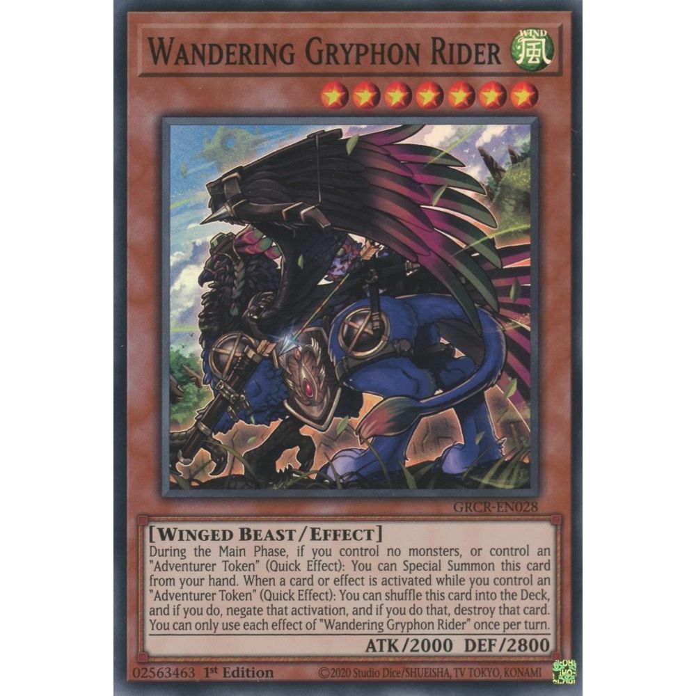 Image for Wandering Gryphon Rider (GRCR-EN028) (GRCR) - YuGiOh
