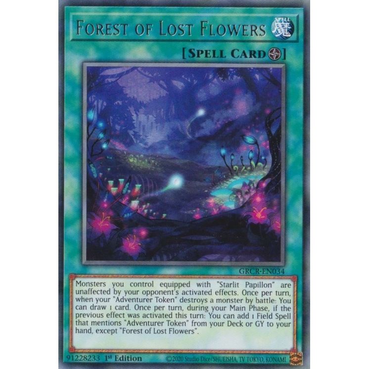 Image for Forest of Lost Flowers (GRCR-EN034) (GRCR) - YuGiOh