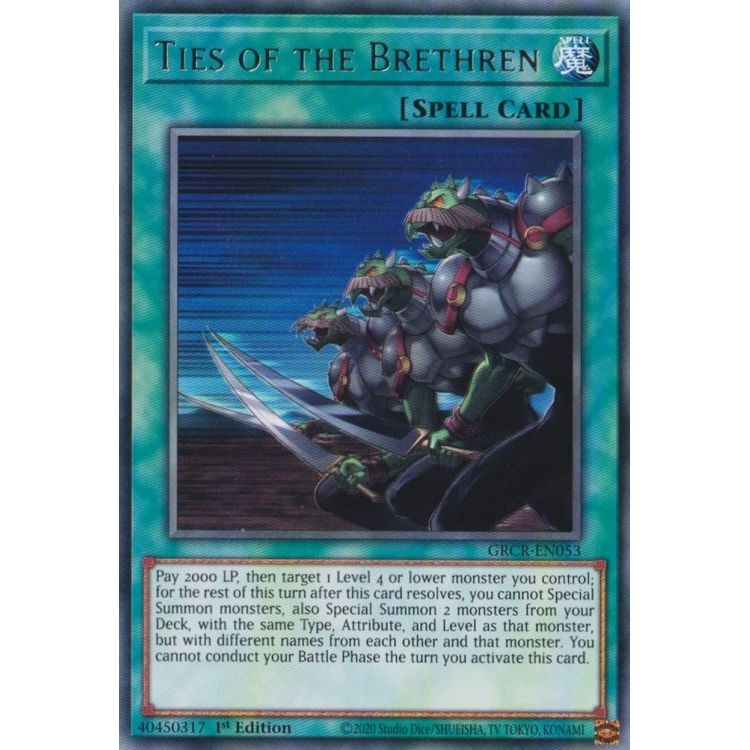 Image for Ties of the Brethren (GRCR-EN053) (GRCR) - YuGiOh