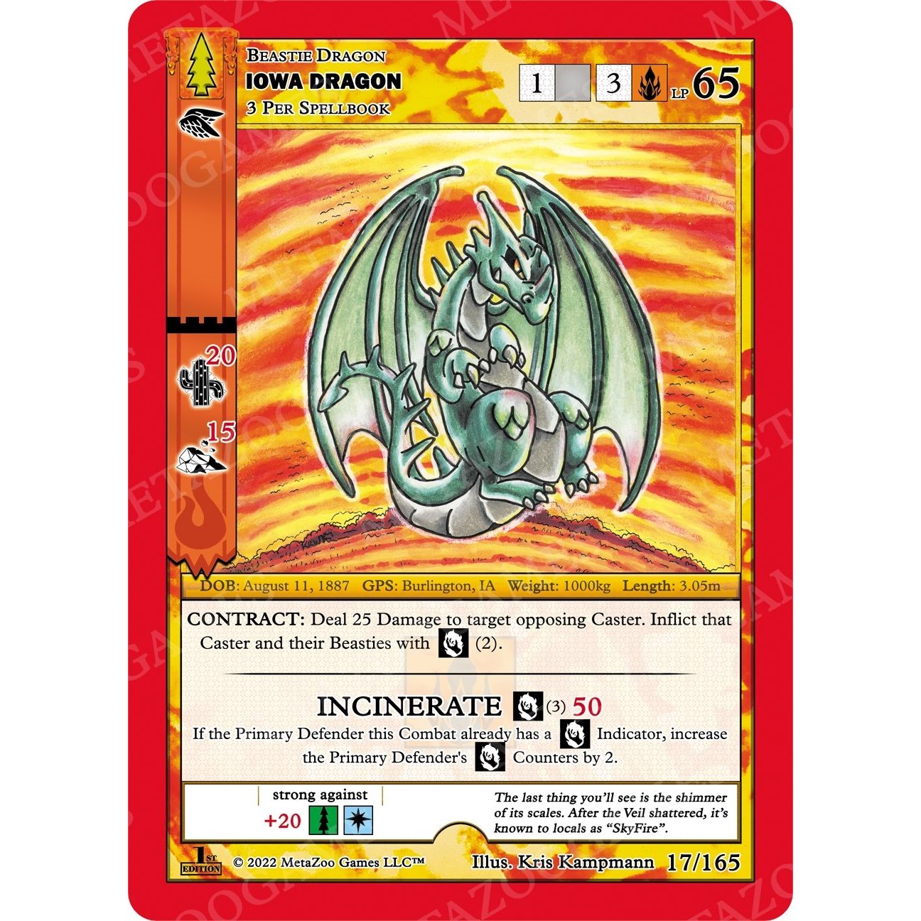 Image for Iowa Dragon (17/165) (WILFE) - MetaZoo