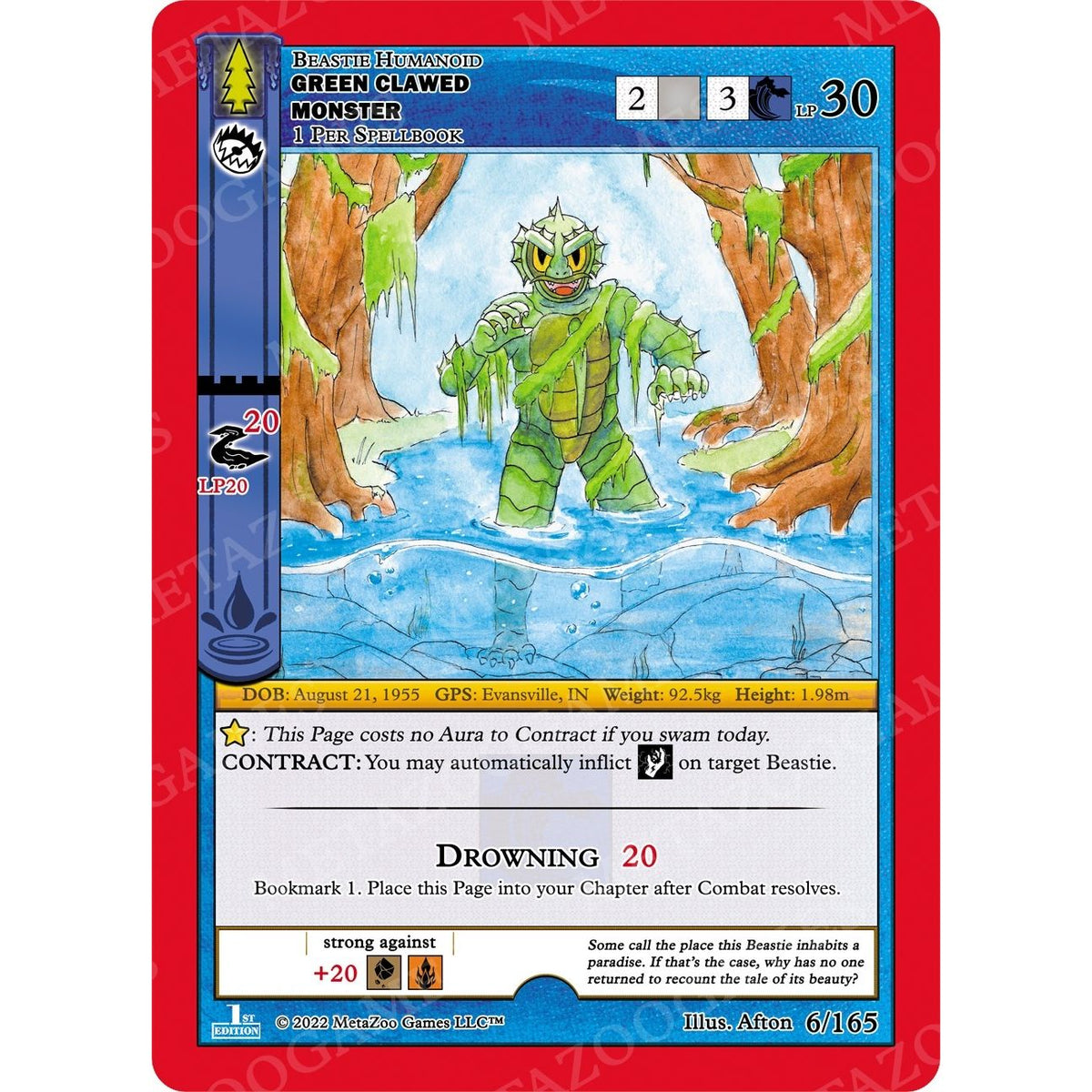 Image for Green Clawed Monster (6/165) (WILFE) - MetaZoo
