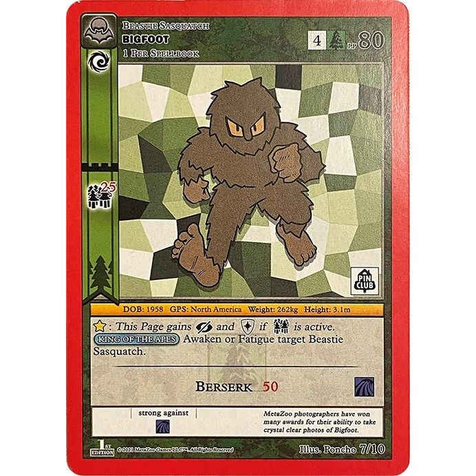 Image for Bigfoot (Pin Club Cryptid Nation Mystery Collection) (7/10) (MISC) - MetaZoo