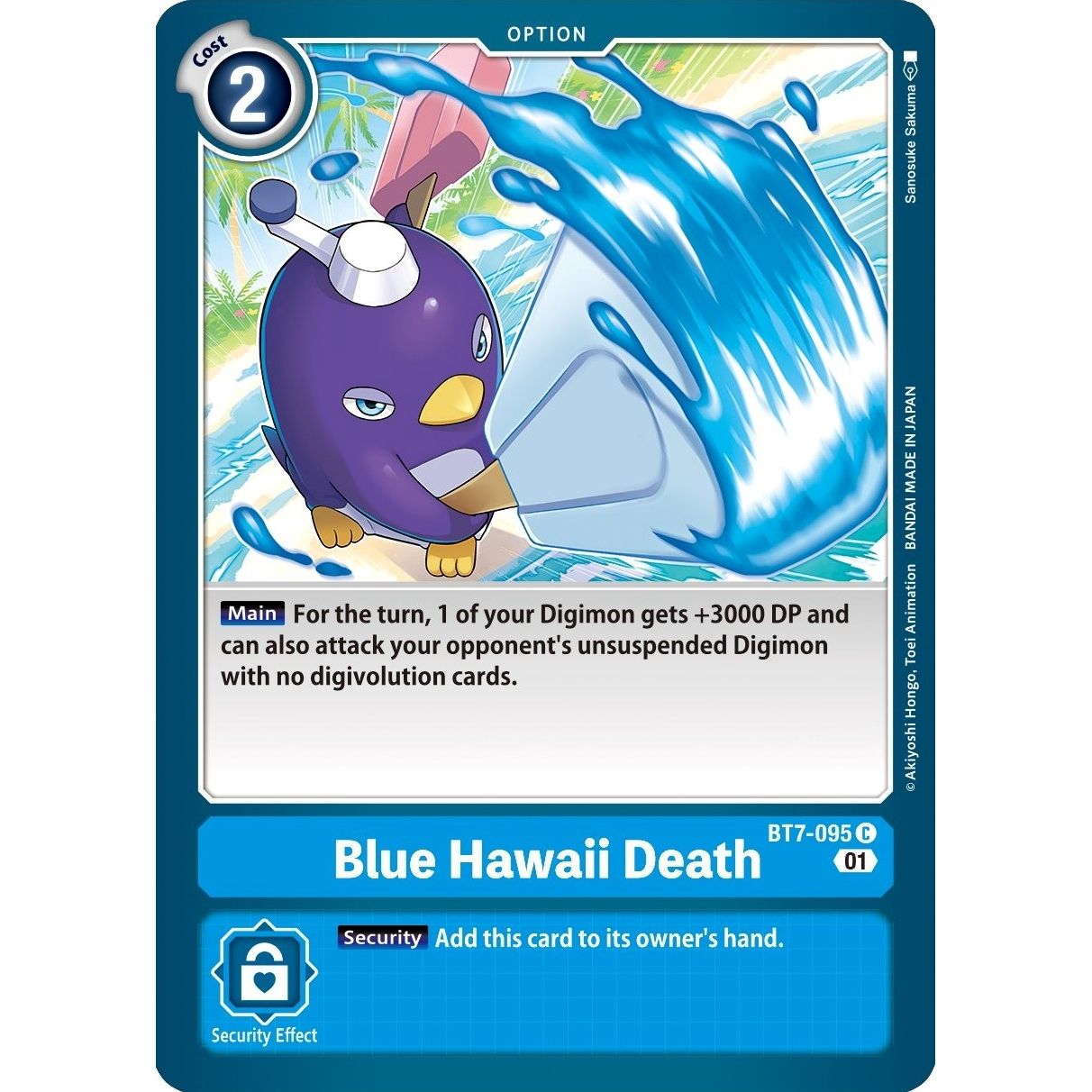 Image for Blue Hawaii Death (BT7-095 C) (BT07) - Digimon Card Game
