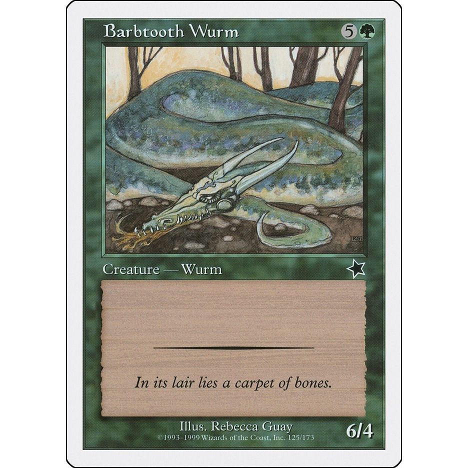 Image for Barbtooth Wurm (125) (S99) - Magic: The Gathering
