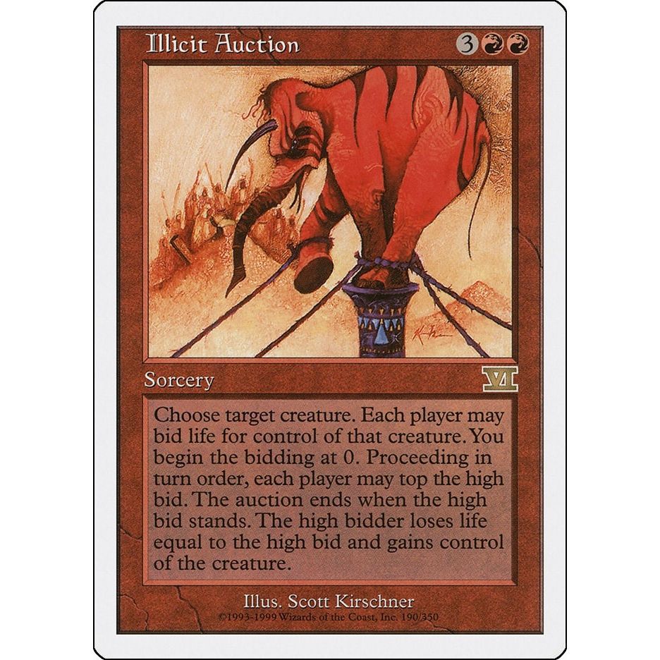 Image for Illicit Auction (190) (6ED) - Magic: The Gathering