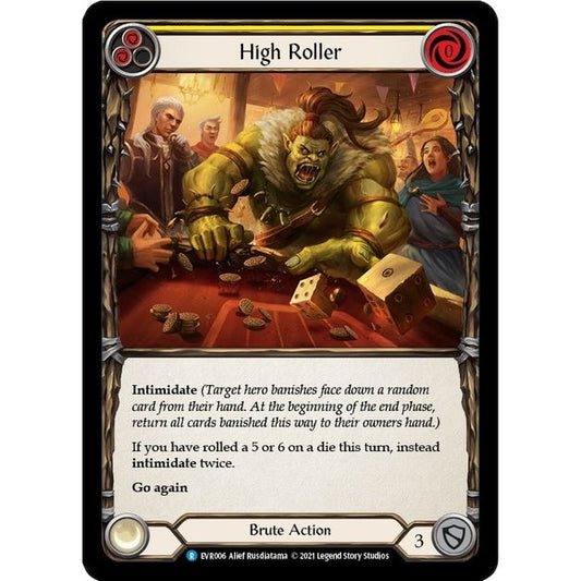 Image for High Roller (Yellow) (EVR006) (EVR) - Flesh and Blood TCG