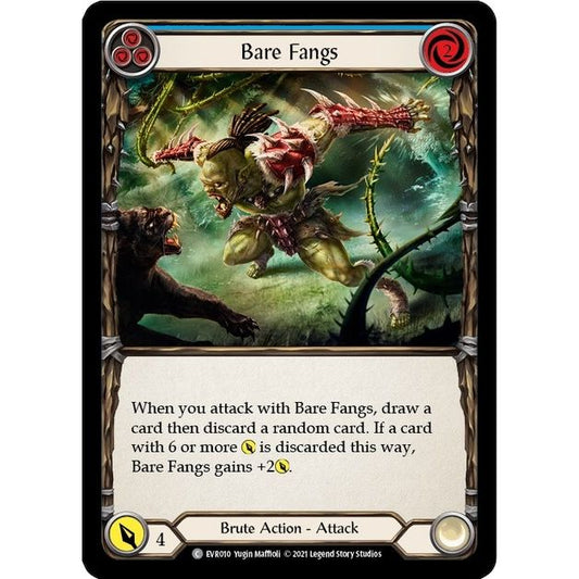 Image for Bare Fangs (Blue) (EVR010) (EVR) - Flesh and Blood TCG