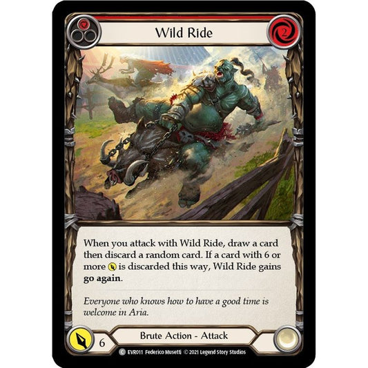 Image for Wild Ride (Red) (EVR011) (EVR) - Flesh and Blood TCG