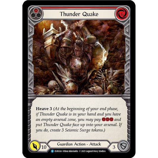 Image for Thunder Quake (Red) (EVR024) (EVR) - Flesh and Blood TCG