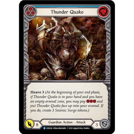 Image for Thunder Quake (Blue) (EVR026) (EVR) - Flesh and Blood TCG