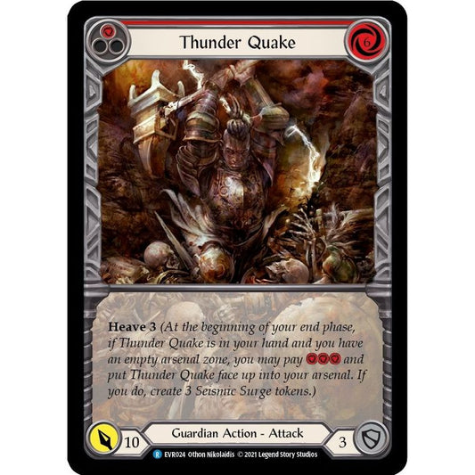 Image for Thunder Quake (Red) (Extended Art) (EVR024) (EVR) - Flesh and Blood TCG