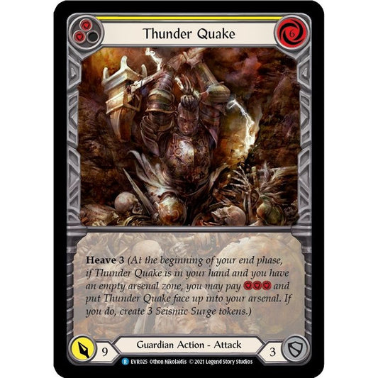 Image for Thunder Quake (Yellow) (Extended Art) (EVR025) (EVR) - Flesh and Blood TCG