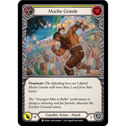 Image for Macho Grande (Yellow) (EVR028) (EVR) - Flesh and Blood TCG