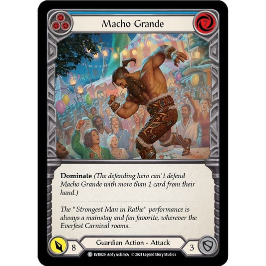 Image for Macho Grande (Blue) (EVR029) (EVR) - Flesh and Blood TCG