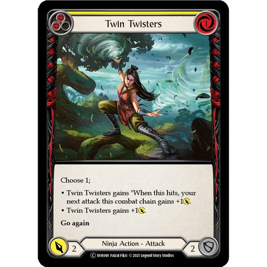 Image for Twin Twisters (Yellow) (EVR048) (EVR) - Flesh and Blood TCG