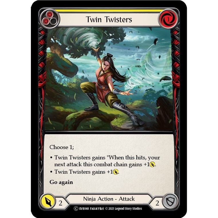 Image for Twin Twisters (Yellow) (EVR048) (EVR) - Flesh and Blood TCG