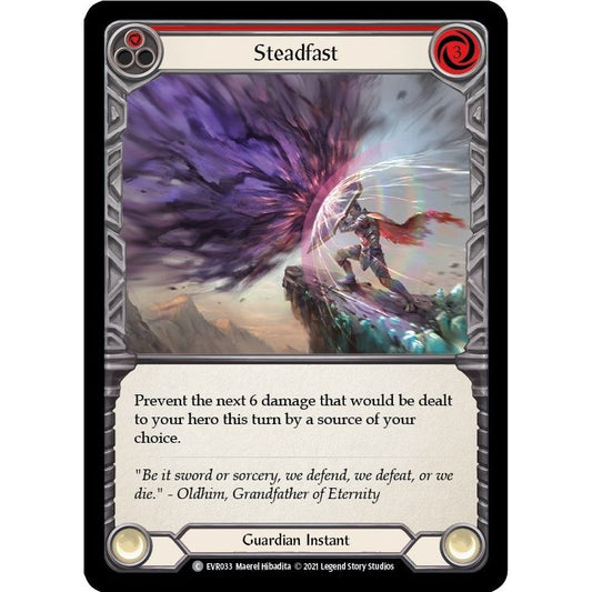 Image for Steadfast (Red) (EVR033) (EVR) - Flesh and Blood TCG