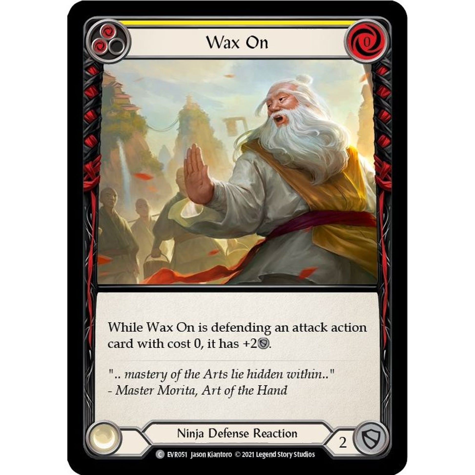 Image for Wax On (Yellow) (EVR051) (EVR) - Flesh and Blood TCG