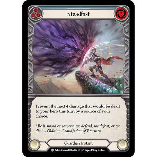 Image for Steadfast (Blue) (EVR035) (EVR) - Flesh and Blood TCG