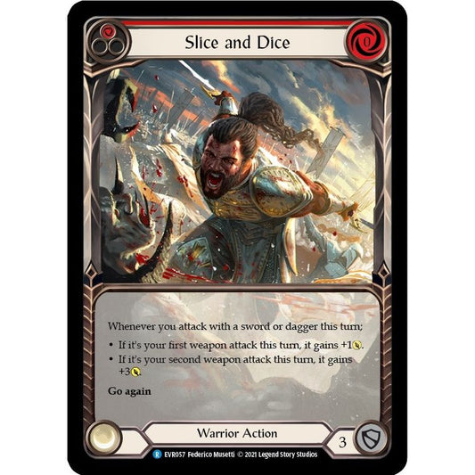 Image for Slice and Dice (Red) (Extended Art) (EVR057) (EVR) - Flesh and Blood TCG